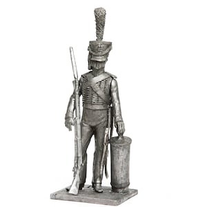 Tin 54mm Napoleonic Wars. France. Guards Marine 1810 1:32 Scale Metal Castings
