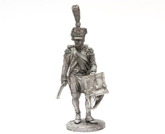 Painted Tin Toy Soldier Grenadier 3rd Drummer 54mm 1/32 
