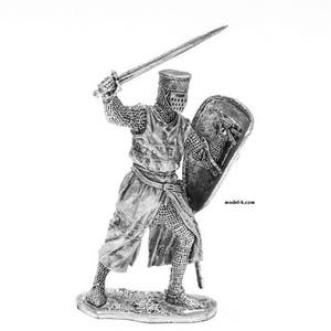 54mm knight European Knight. End of 12 century 1:32 Scale Figure