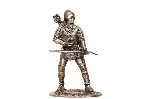 Details about / Painted Tin Toy Soldier English archer 54mm 1//32