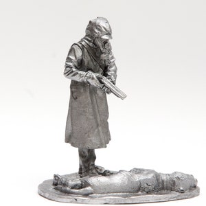 S.T.A.L.K.E.R. 2 Herz von Tschernobyl STALKER mit einem blinden Hund, handgefertigte Metallfigur
