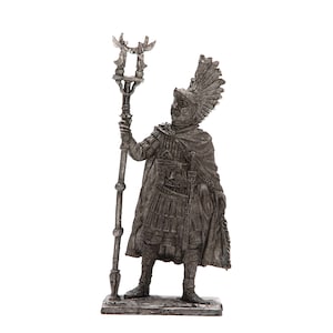 tin 54mm . Rome. Roman Emperor Carausius - Britain 290 AD 1:32 Pewter Sculpture