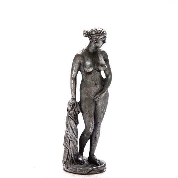 Zinn 54mm griechische Slave Statue 1:32 Metall-Skulptur