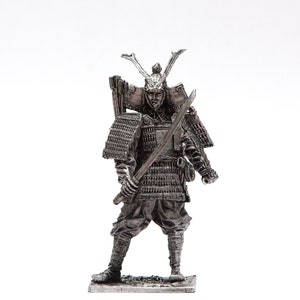 tin 54mm Japanese samurai 12th century