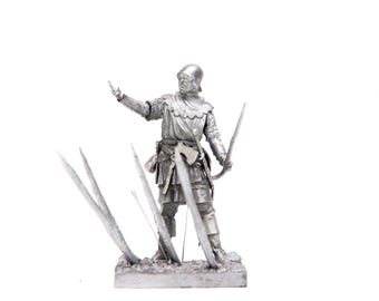 テンプル騎士団騎兵、十字軍騎士、1/18スケール（90 mm）、中世と