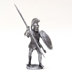 Greece Miniature tin 54mm Hoplite, Greece 4th century B.C.