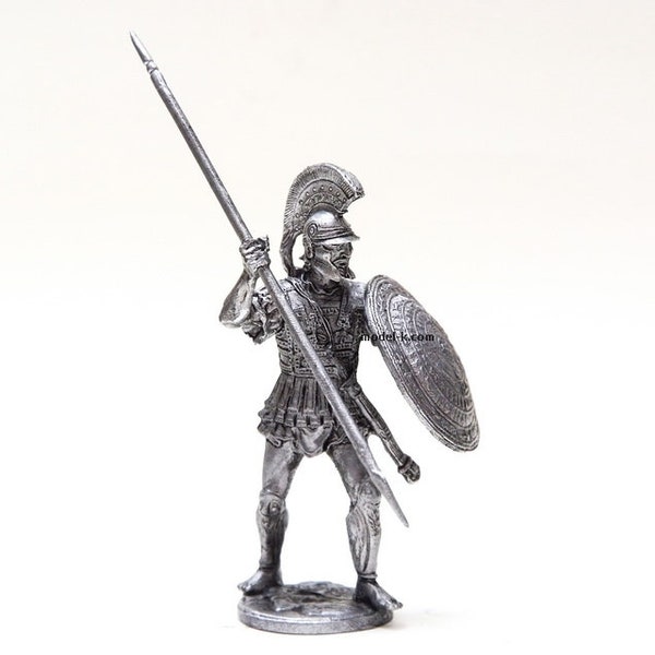 Grèce Miniature étain 54mm Hoplite, Grèce 4ème siècle av. J.-C.