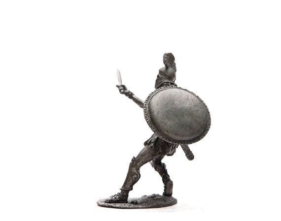 ブリキ製 54mm ギリシャ。スパルタ重装歩兵。アテネとスパルタの戦い