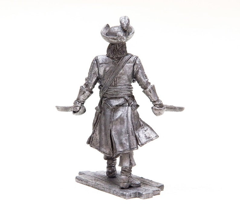 tin 54mm Pirate. Blackbeard figure 54mm image 5