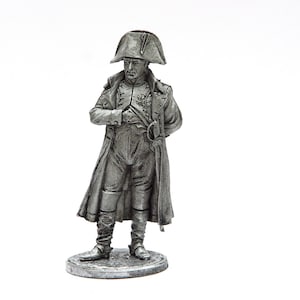 tin 54mm Napoleonic. Napoleon Bonaparte. Emperor of the French 1:32 Scale Pewter Sculpture