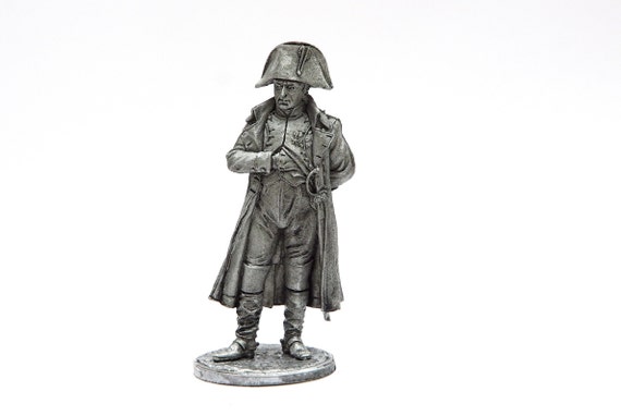 tin 54mm Napoleonic. Napoleon Bonaparte. Emperor of the French 1:32 Scale Pewter Sculpture