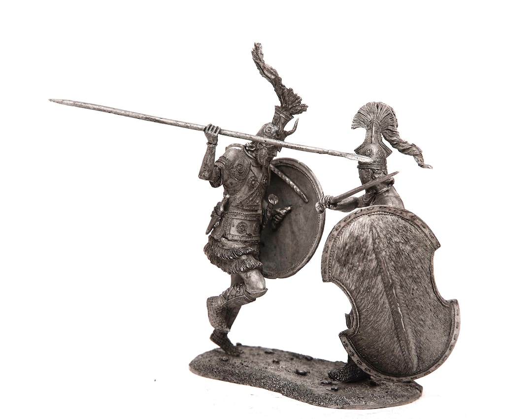 Figurines étain SEGOM - Mythologie Grecque - Achille Et Hector - 1:60 (30mm)