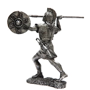 tin 54mm Greece. Carthage, Celtiberian warrior 1:32 Pewter Historical Miniature