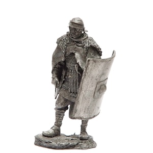 tin 54mm Rome. Legionnaire on the German border 2-3 century AD 1:32 Scale Pewter Miniature