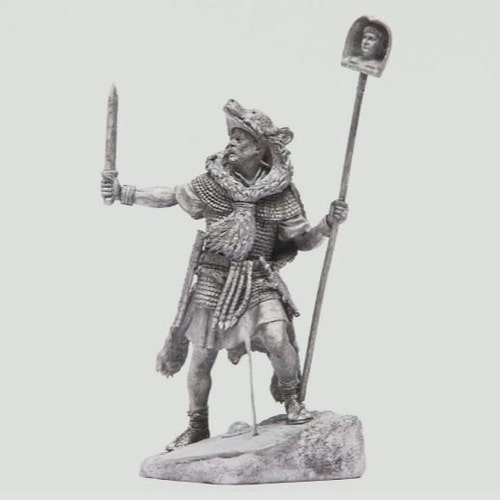 Miniature historique peinte, petit soldat 54 mm, Rome antique. Légionnaire romain, Ier-IIe siècles après JC - France