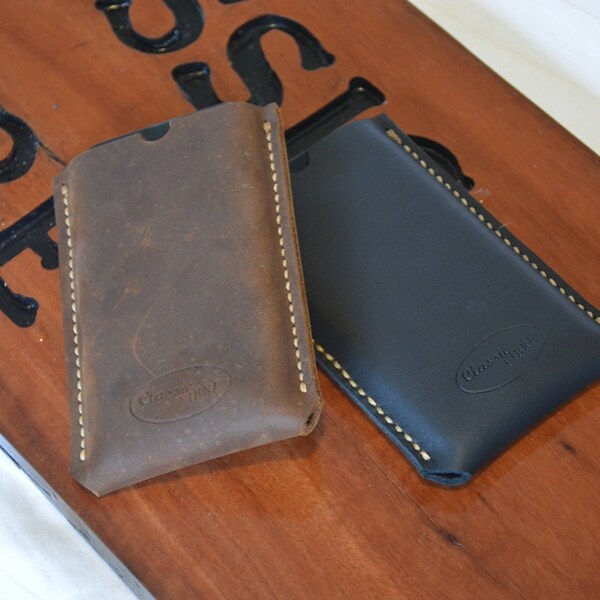 Custom Leather Phone Pouches Etsy