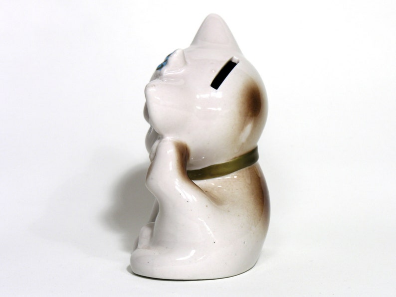 Chinese Ceramic Cat Moneybox / Little Kitty Vintage Money Box Etsy