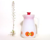 Juicing Jug Jena Schott Glas Mainz - Milk Glass Coffee Pot - Mid Century Vintage Pitcher - 70s Modern Design - 70's Kitchenware Collectible