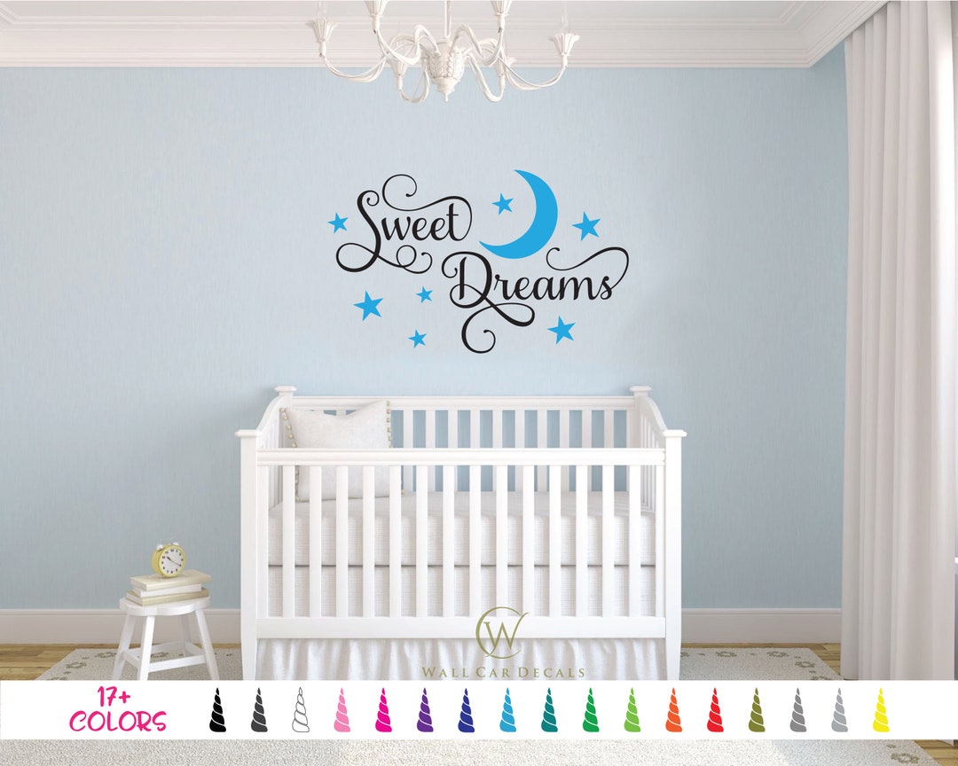 Sweet Dreams Vinyl Wall Decal. Custom Decoration Quote Etsy