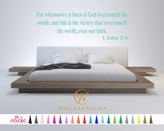 Psalm 121 Bible Verse Wall Decal, Maker of Heaven and Earth Christian  Scripture Removable Art Decor, Bedroom Living Room Religious Sticker 