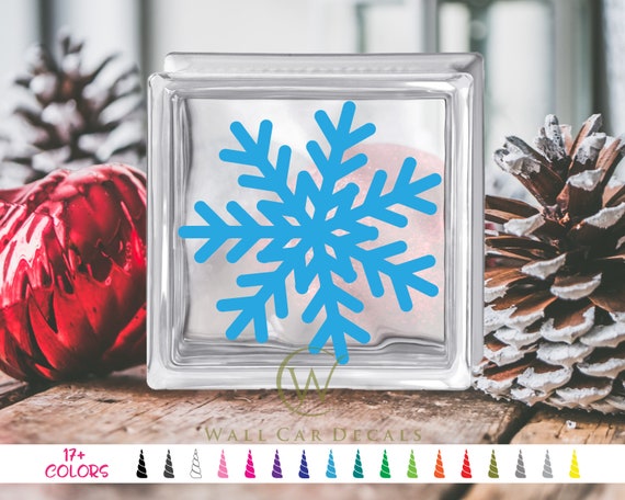 14 Snowflake decal clings: 12, 8 and 6 snowflake decals included –  Window Flakes