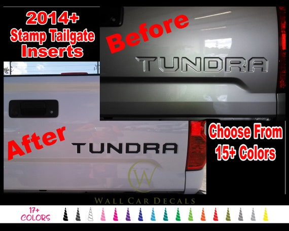 Fits TRD Pro Toyota Tundra 2014-2019 Red//Black Letters Inserts Decals One Set
