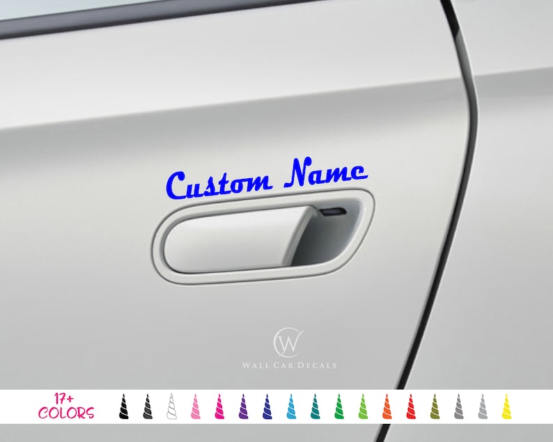 Custom Name Vinyl Decal Personalized Car Window Windshield Etsy