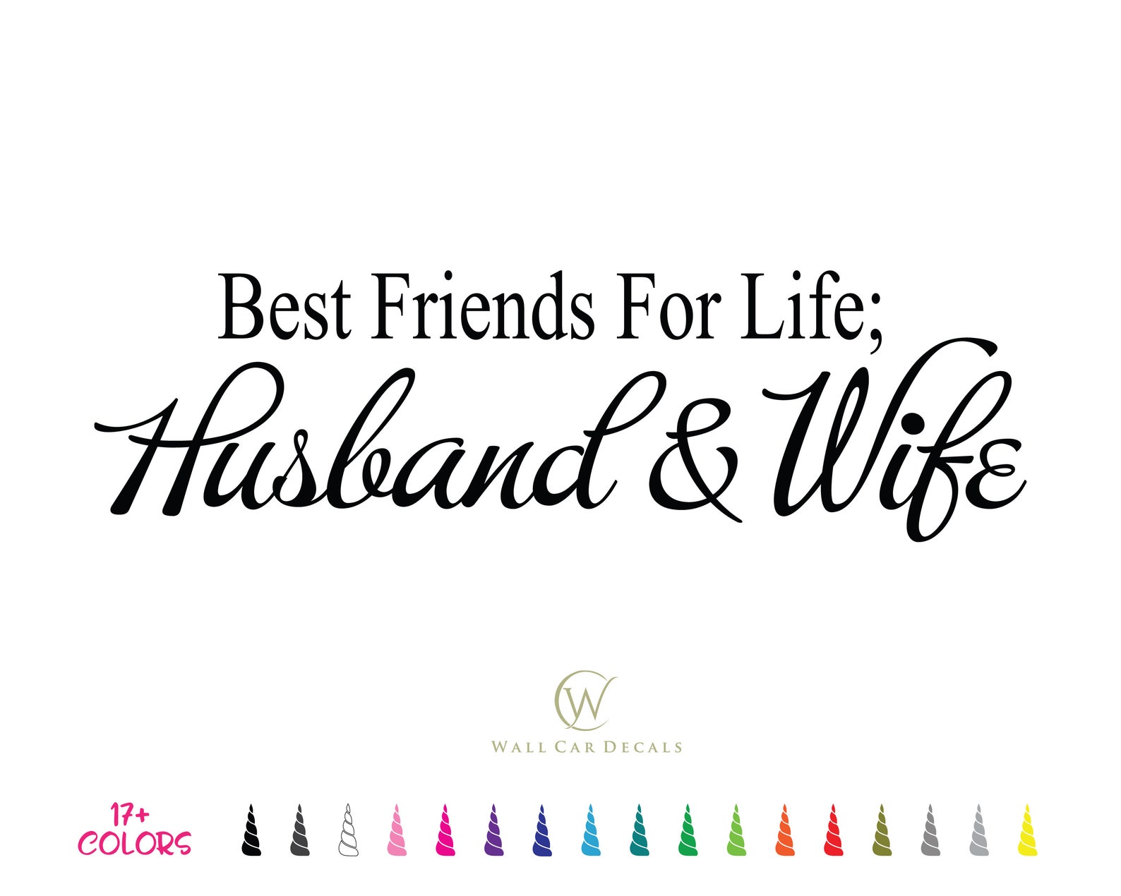 Best Friends For Life Husband and Wife Decal Husband and Etsy