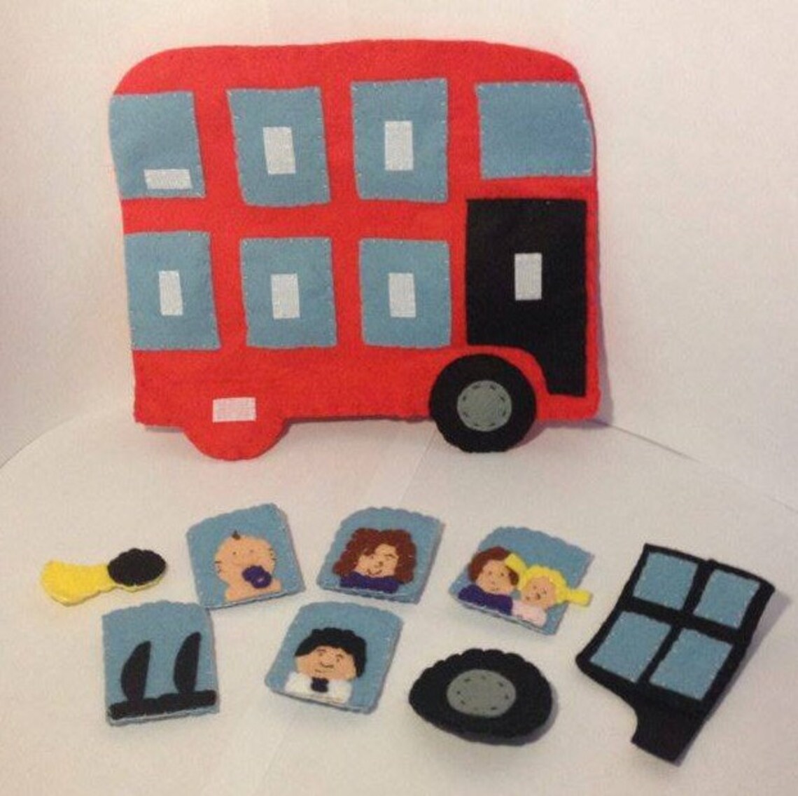 Wheels on the Bus Hand Puppet Set Etsy UK