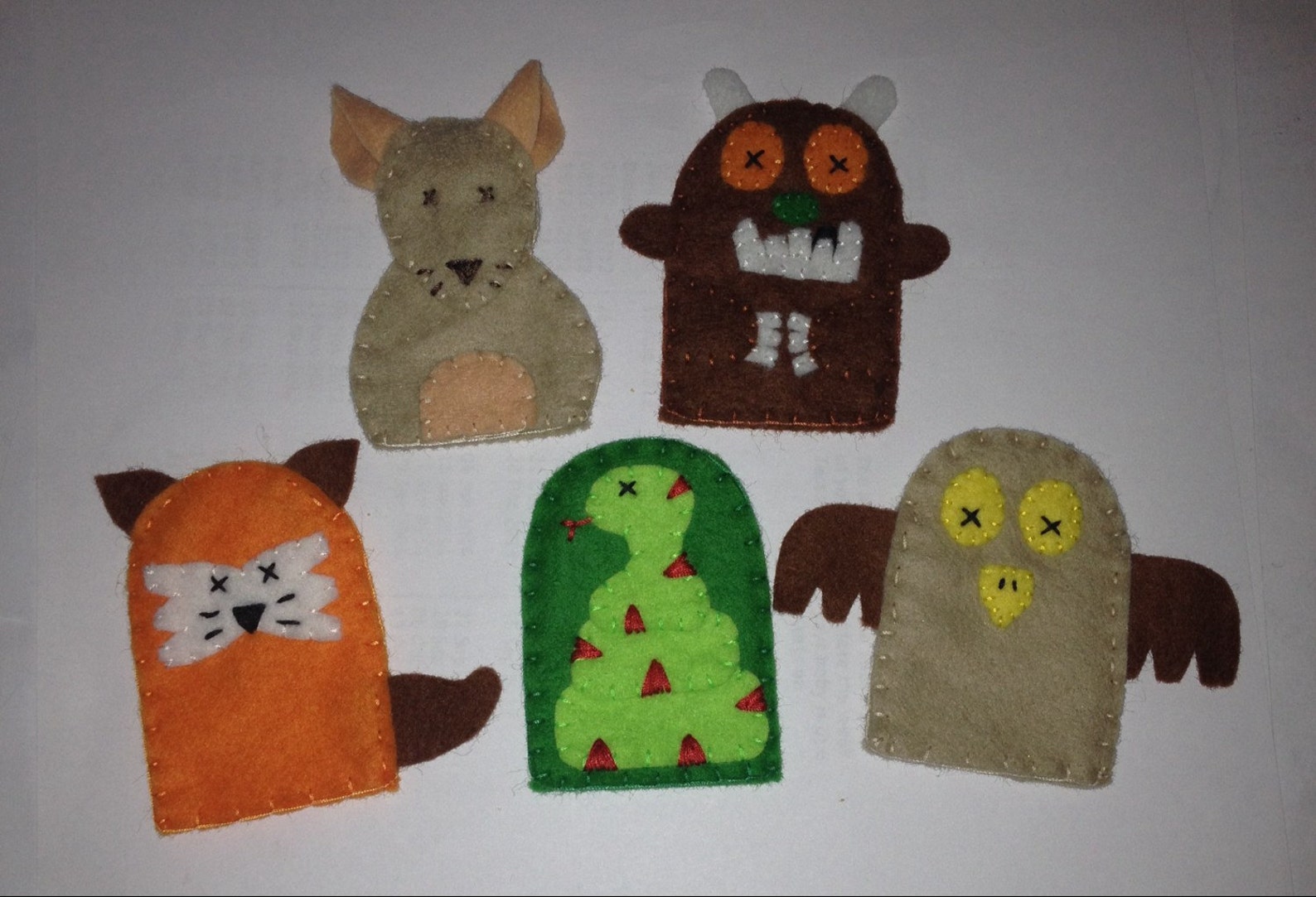 Gruffalo Finger Puppet Set Etsy UK