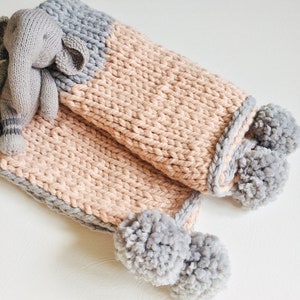 Knit heart blanket, baby blanket pattern, handmade baby gift, DIY, chunky knit blanket knitting pattern, baby shower gift