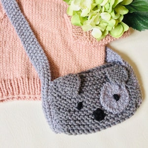 Bolso bandolera para niños, patrón de tejido de cesta de Pascua, regalo para niños, patrón de tejido de bolso bandolera en PDF, bolso para perro hecho a mano