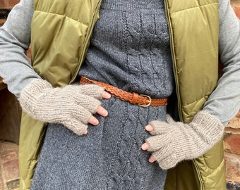 Strickmuster Fingerlose Handschuhe: Unisex DIY Fäustlinge (Instant Download)