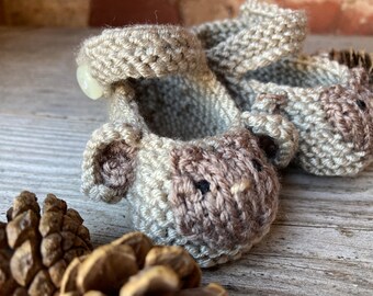 Monkey Baby Booties Knitting Pattern: Shower Gift (PDF)