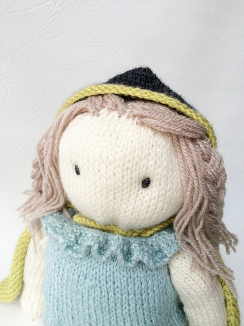 Knitted Doll Pattern Knitting Pattern Softies Hooded Doll Etsy UK
