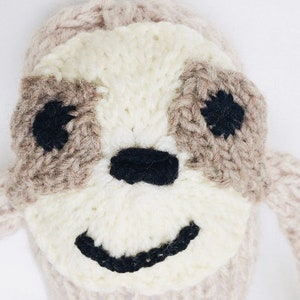 Knitting pattern, sloth, toy knitting pattern, softies, baby shower gift, do it yourself, PDF, handmade, knit toy pattern image 2