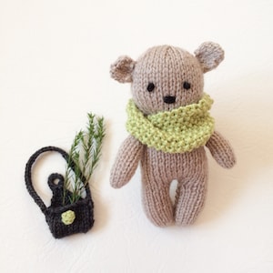 Amigurumi Muster, Mini Bär Geschenke für Kinder Strickmuster, Baby Geschenk Strickmuster, Softies Heimwerker Strickmuster