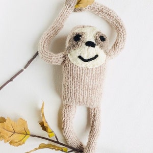 Knitting pattern, sloth, toy knitting pattern, softies, baby shower gift, do it yourself, PDF, handmade, knit toy pattern image 5