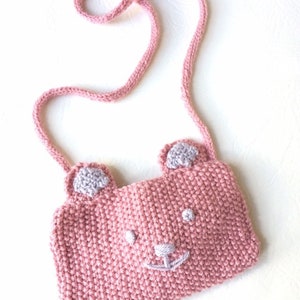 Umhängetasche Osterhase Korb Strickmuster, Mädchen Geschenk, Taschenmuster, Mädchen Geburtstag, Crossbody Schnittmuster, Häschen Geldbörse, Do it yourself