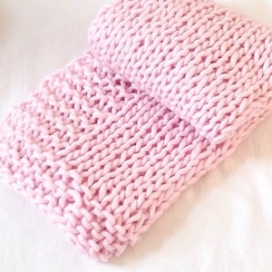 Chunky Knit Baby Blanket Pattern: Beginner DIY Throw (PDF Pattern)