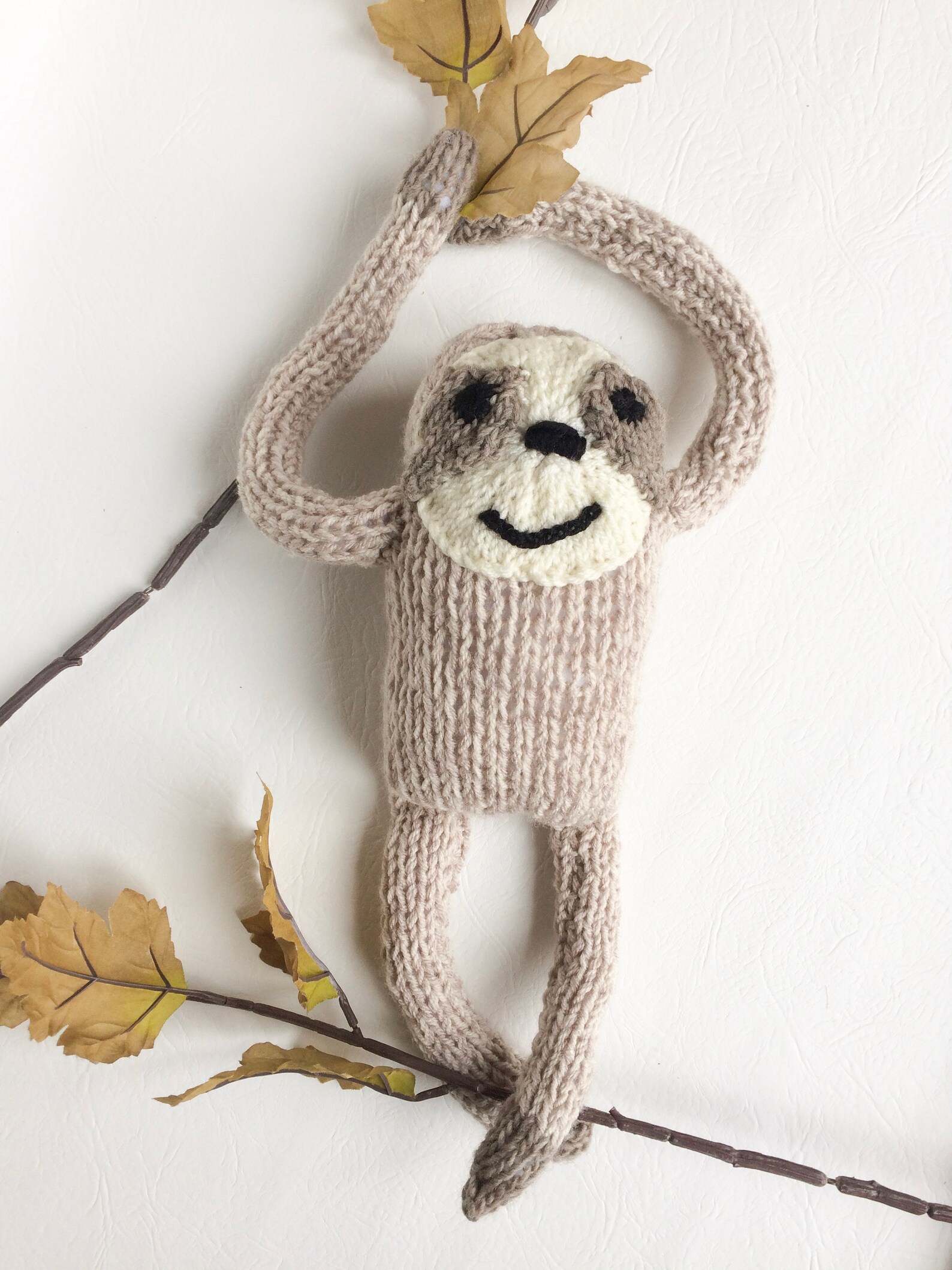 Knitting Pattern Sloth Toy Knitting Pattern Softies Baby | Etsy