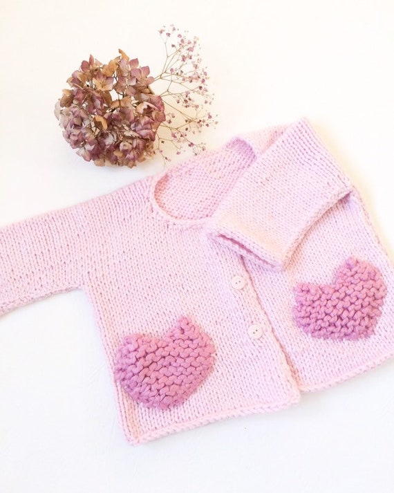 chunky knit baby cardigan pattern