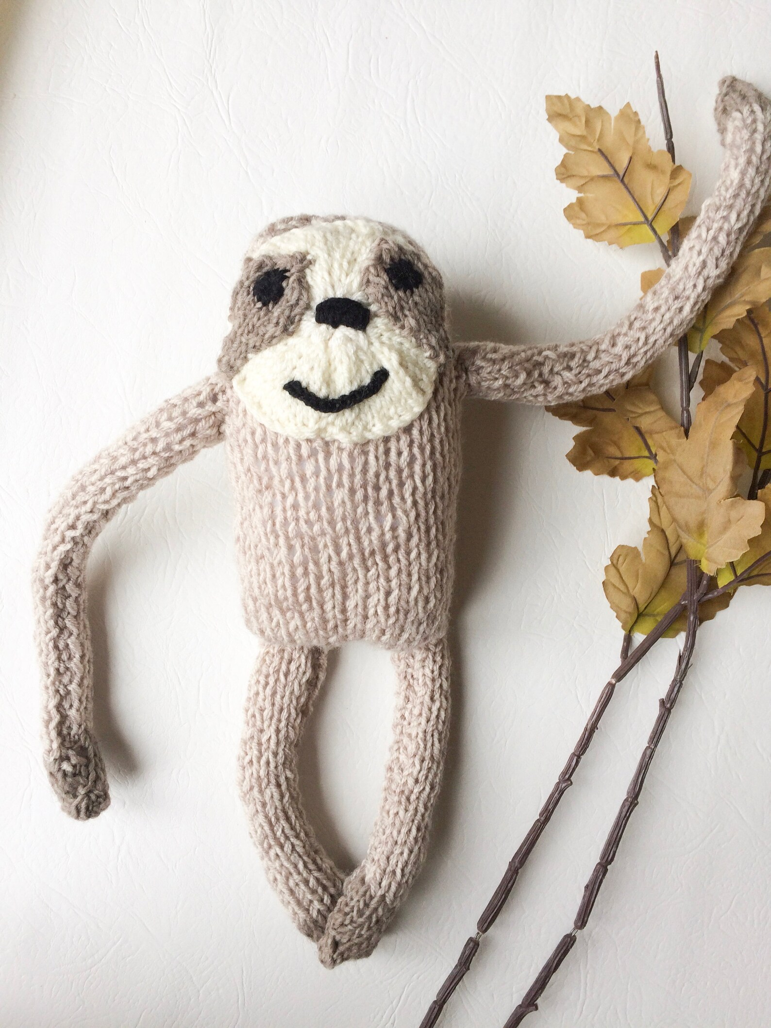 Knitting Pattern Sloth Toy Knitting Pattern Softies Baby | Etsy