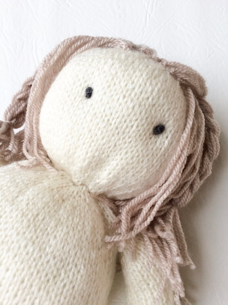 Knitted Doll Pattern Knitting Pattern Softies Hooded Doll Etsy UK