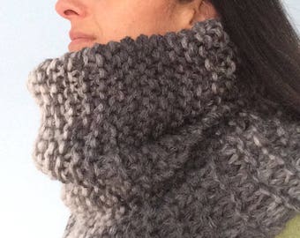 Infinity scarf knitting pattern, ravelry, chunky knit scarf, scarf men, cowl pattern, scarf for women, PDF