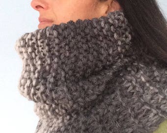 Chunky Knit Infinity Scarf Knitting Pattern (PDF)