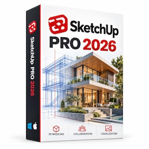 Software de modelado 3D SketchUp Pro 2026 - Licencia de por vida - Descarga instantánea