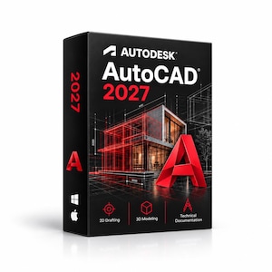 Software de diseño CAD profesional Autodesk AutoCAD 2027 / Acceso de por vida - Descarga instantánea