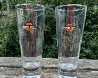 Vintage Martini highball glasses