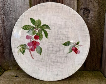 Vintage Mid Century Cherry ripe Meakin bread desert plate